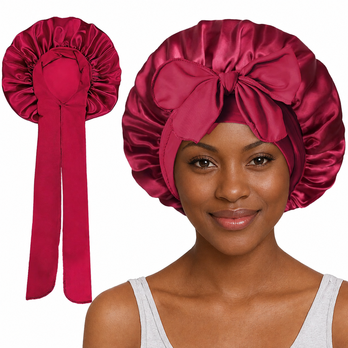 Bonnet en satin
